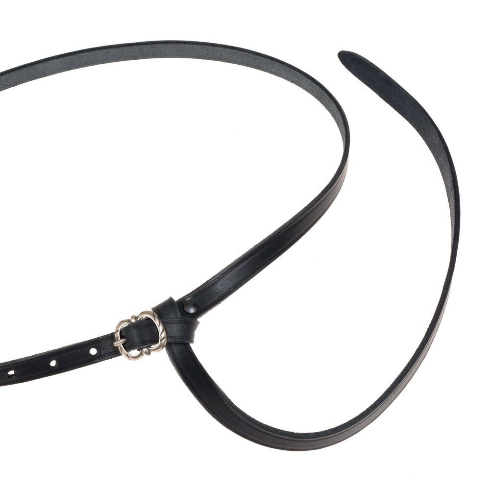 Medieval belt - black / silver