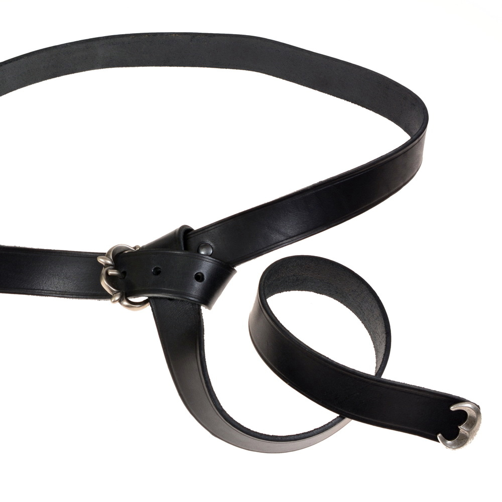 Medieval belt - black / silver