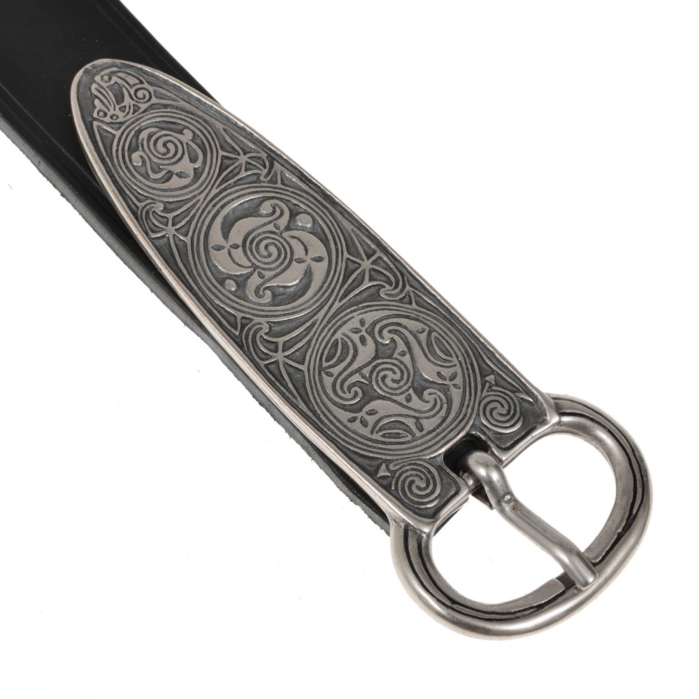 Mittelalter-G�rtel - schwarz / silber