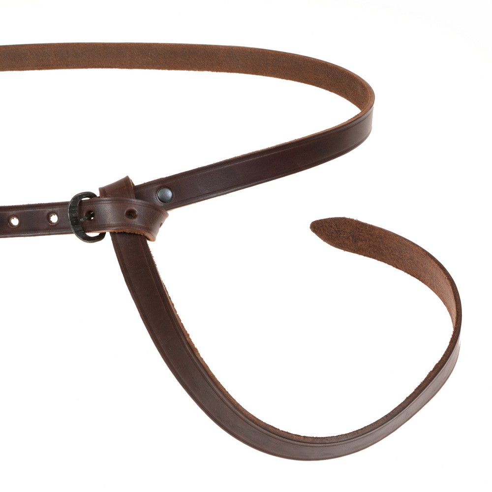 Medieval belt - brown leather