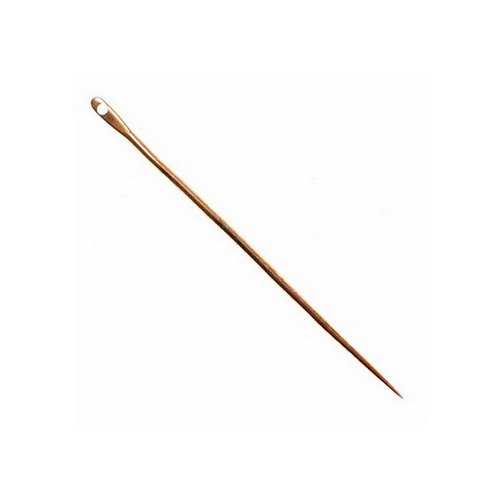 Medieval brass sewing needle