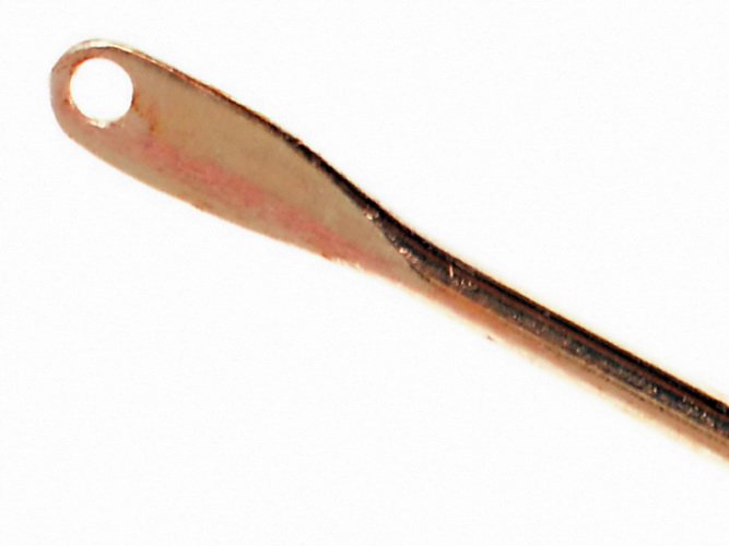 Brass needle - head