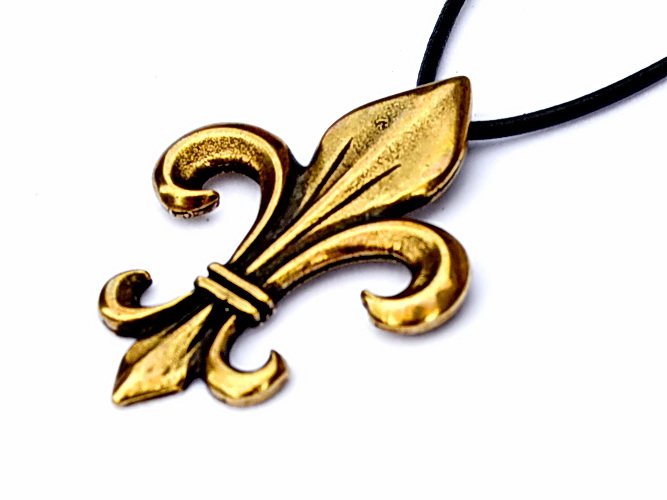 Amulet fleur de lys - bronze