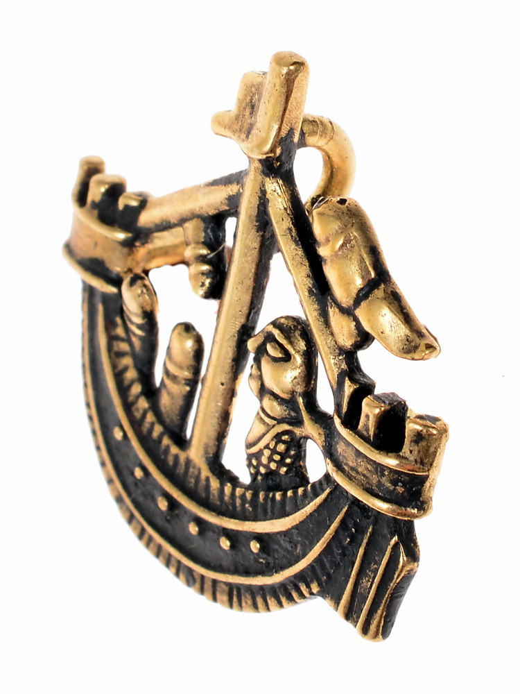 Phallus-Ship pilgrim badge pendant