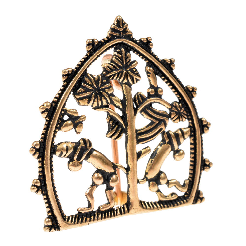 Pilgrim badge with phalli - Bronze