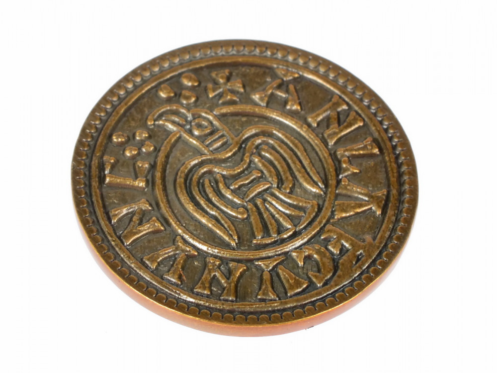 Raven-Penny - brass colour