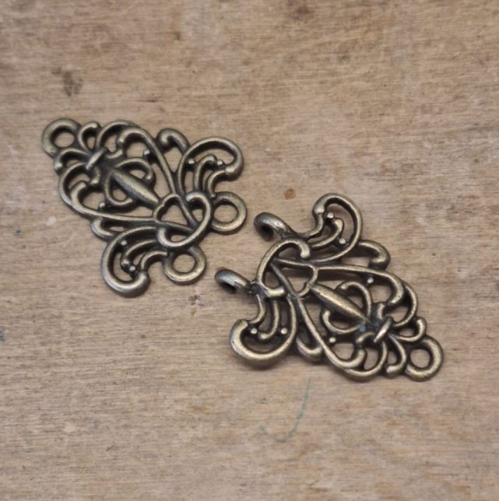 Verschluss-Haken - messingfarben