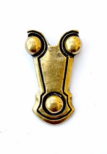 Strap end - brass color