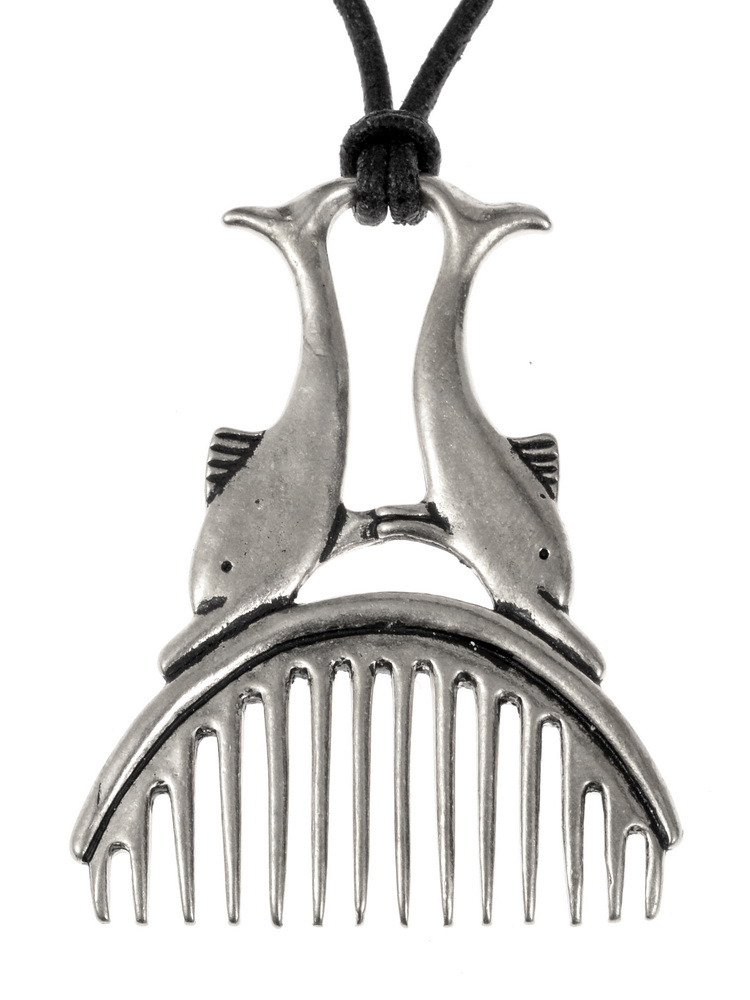 R�mischer Delfin-Kamm - Mit Band