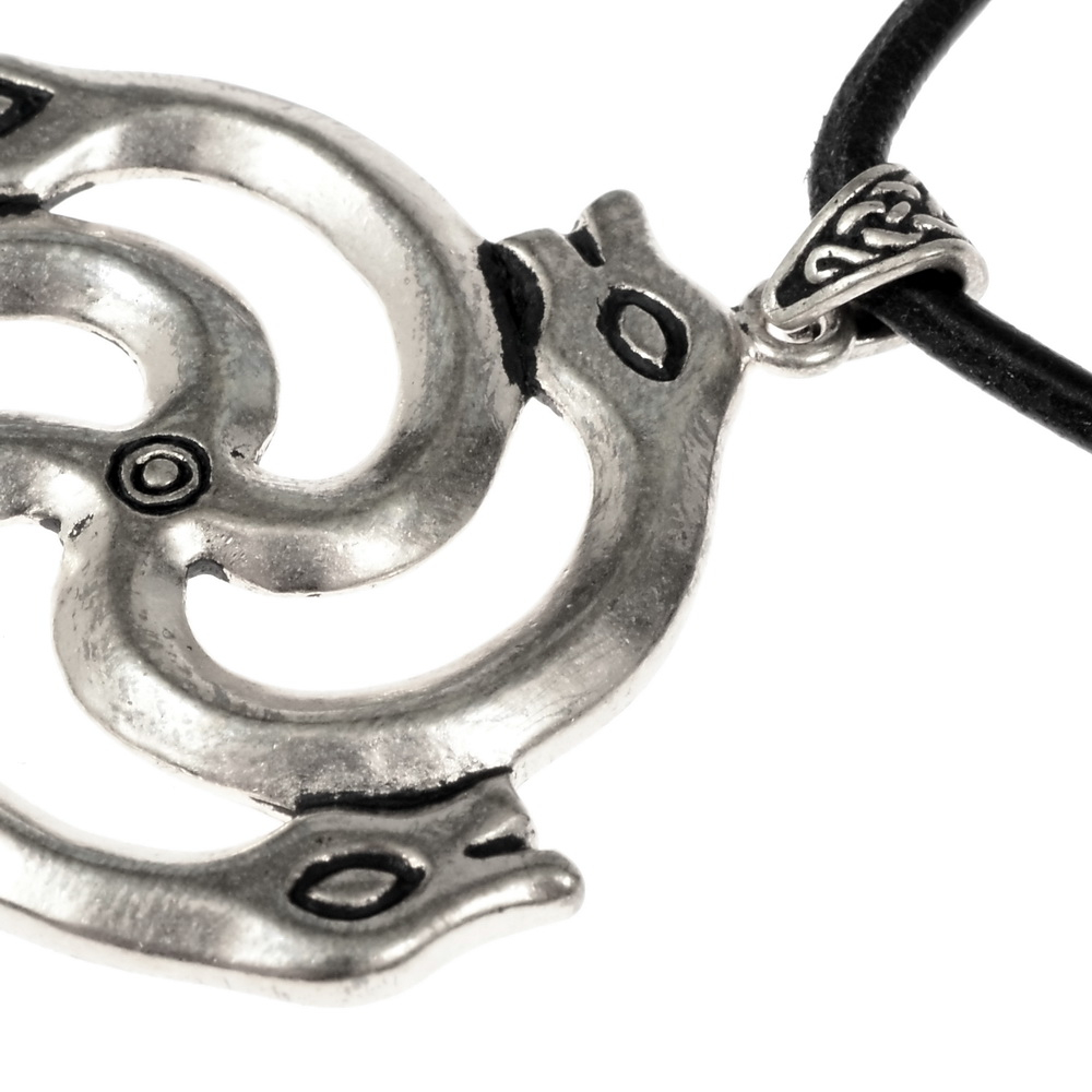 Viking Age serpent pendant - detail