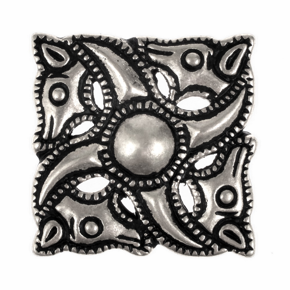 Roman swastika fitting - silver