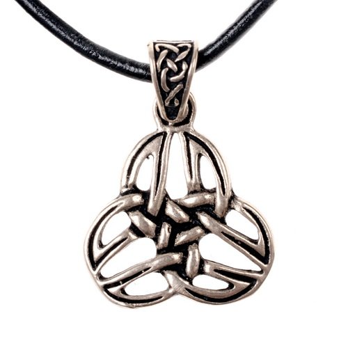 Celtic triquetra charm - silver