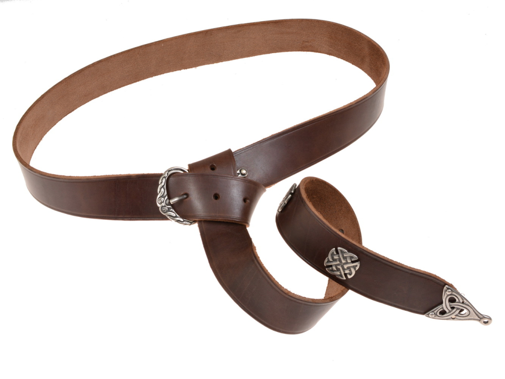 Wikinger-G�rtel - schwarz / silber