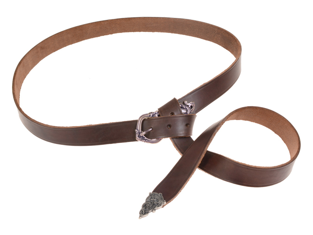 Viking belt - brown / brass