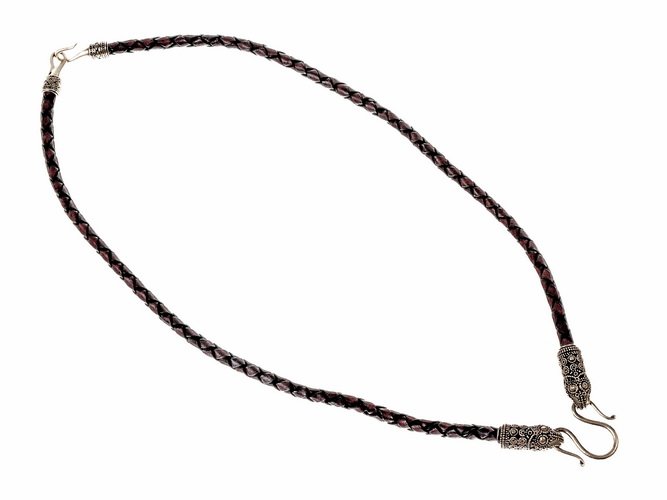 Viking leather chain - brown