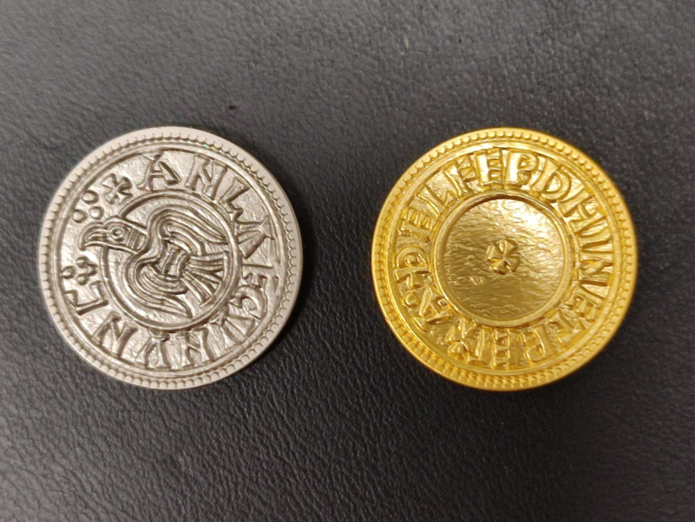 Viking coin replicas - back side