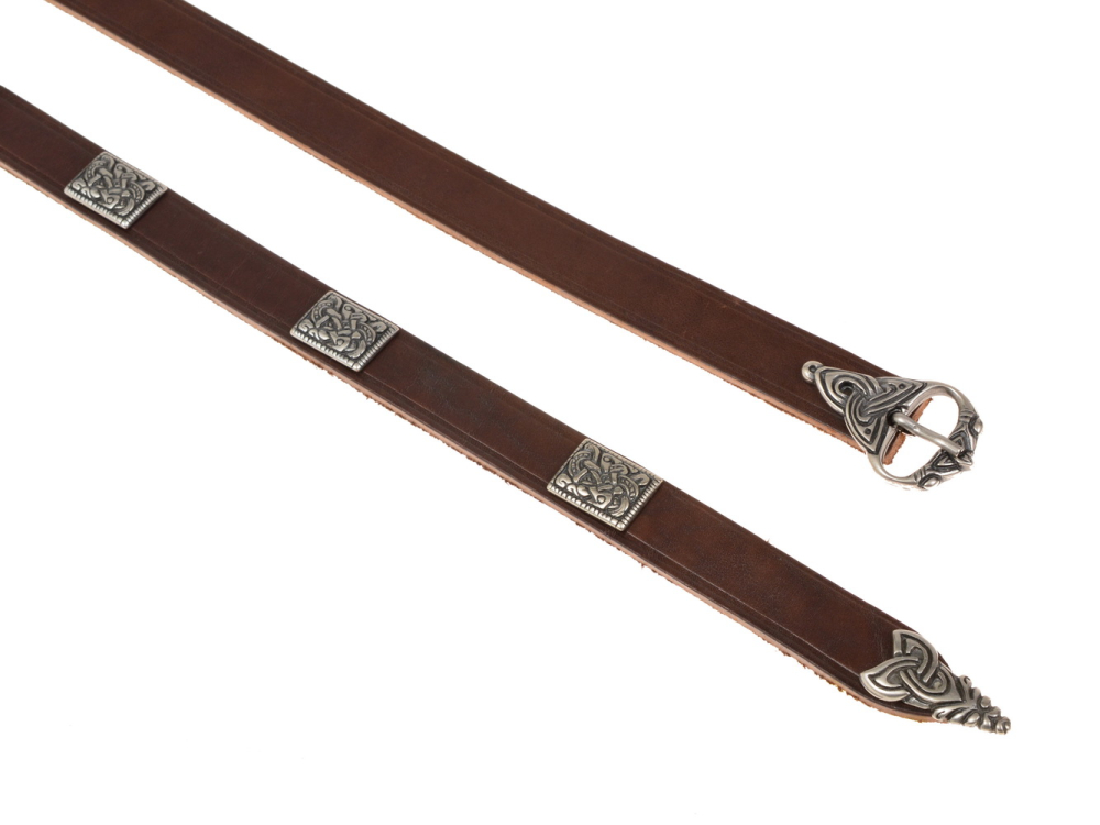 Wikingerg�rtel - braun / silber