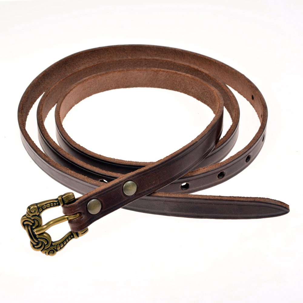 Viking belt - brown / brass