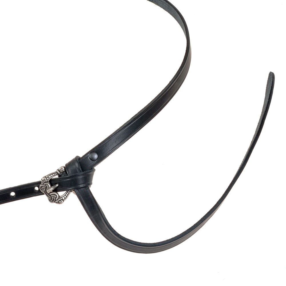 Viking belt - black / silver