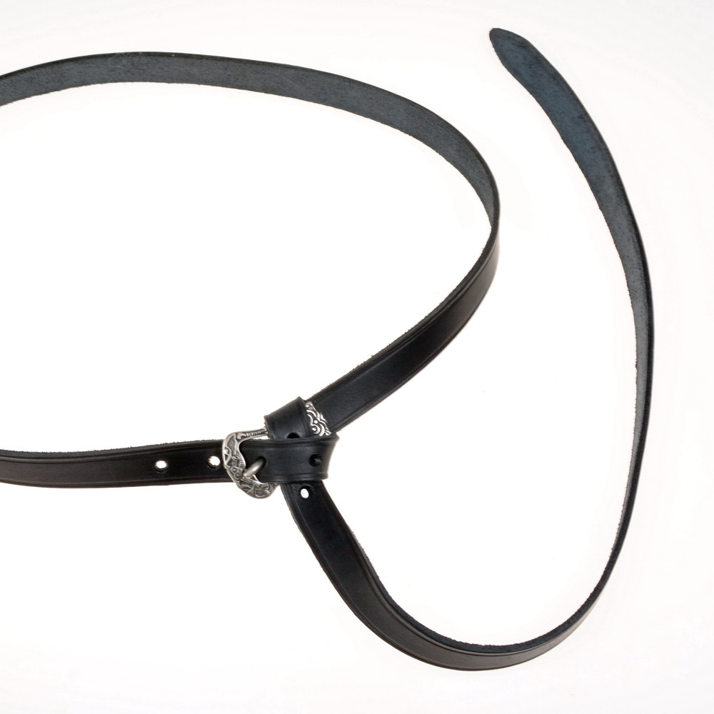 Wikinger-G�rtel - schwarz / silber