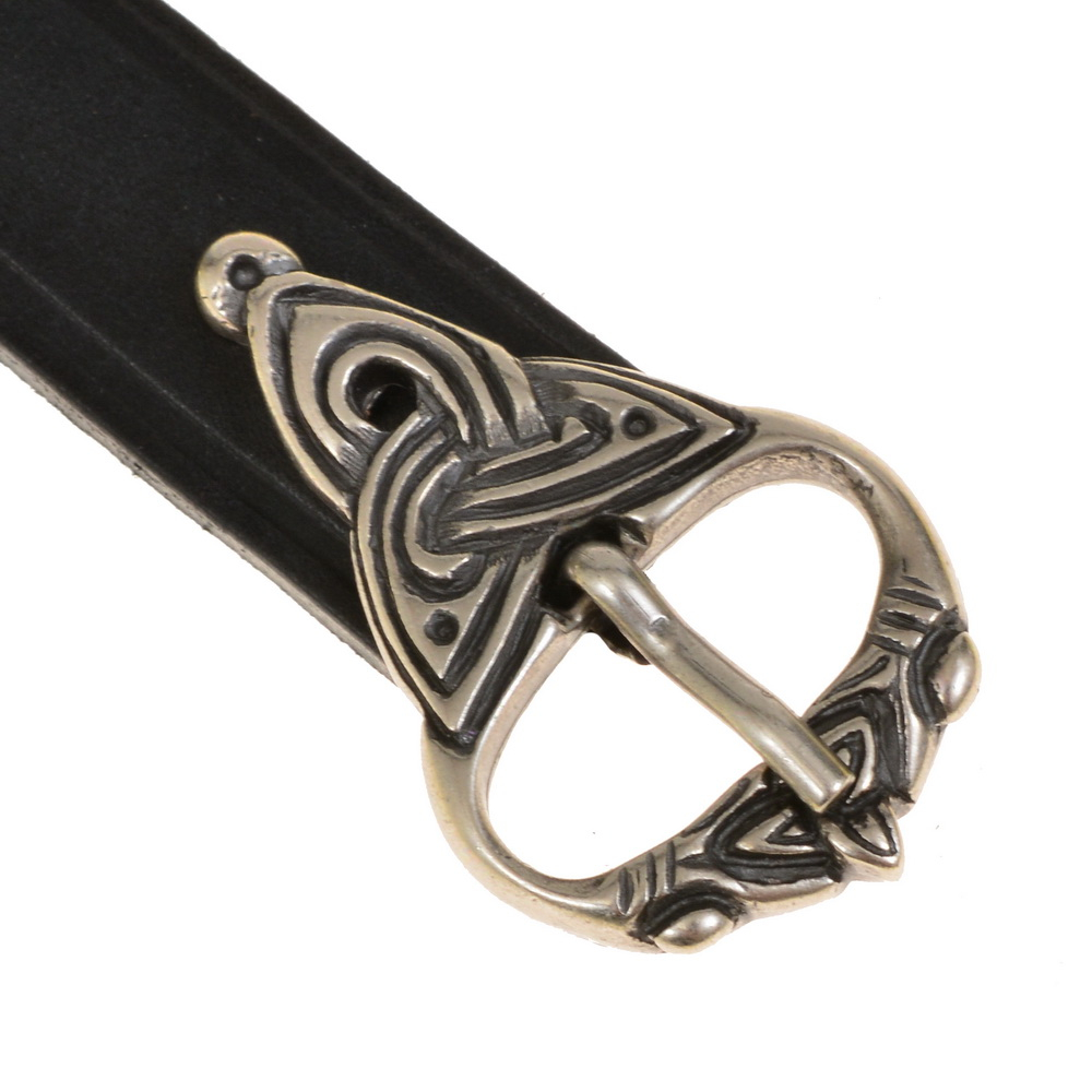 Viking belt - black / silver