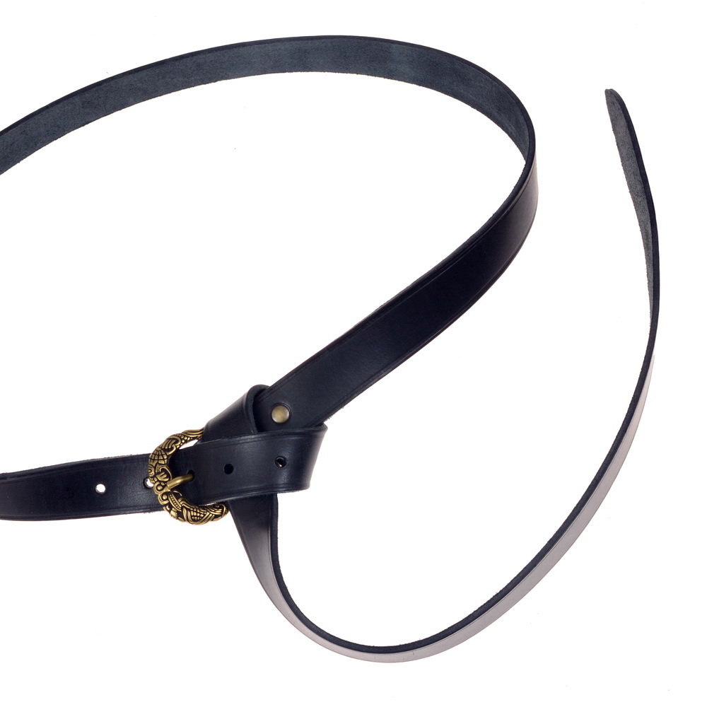 Wikinger-G�rtel - schwarz / messing