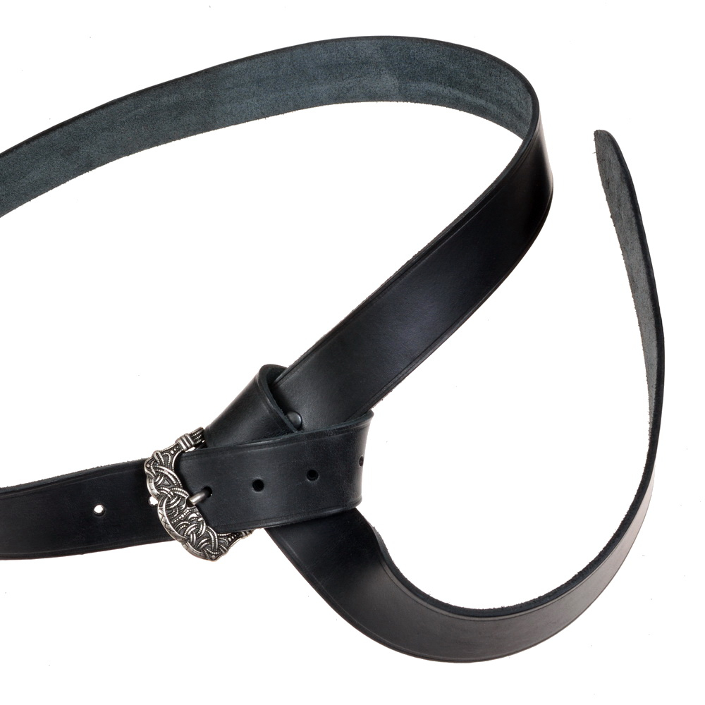 Gokstad Viking Belt - black / silver
