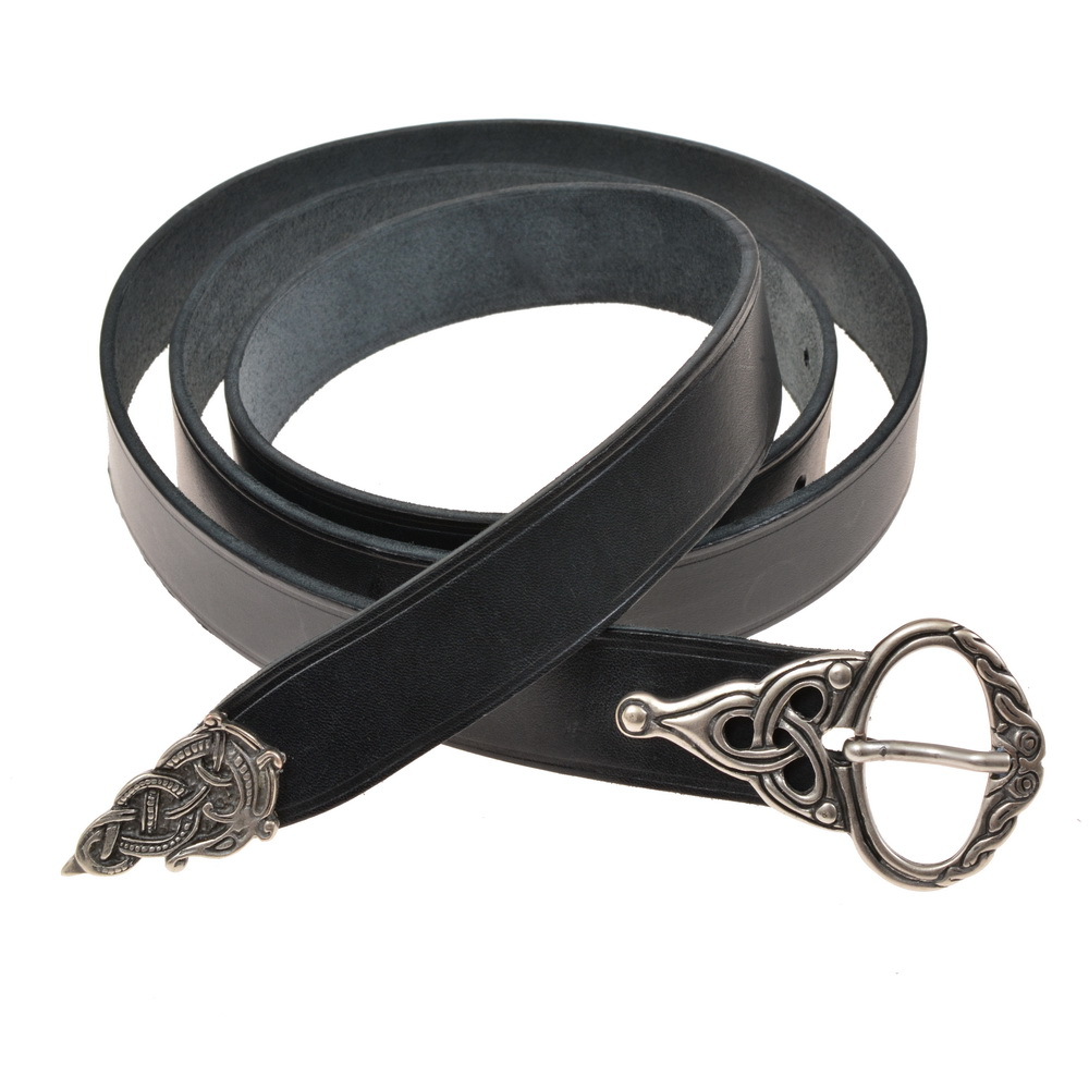 Wikingerg�rtel - schwarz / silber