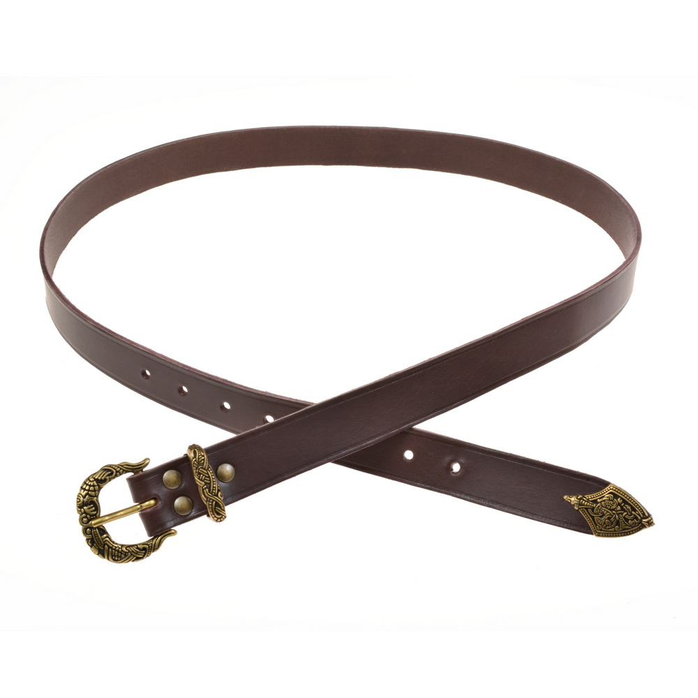 Viking belt - brown / brass