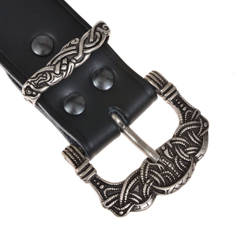 Wikingerg�rtel - schwarz / silber