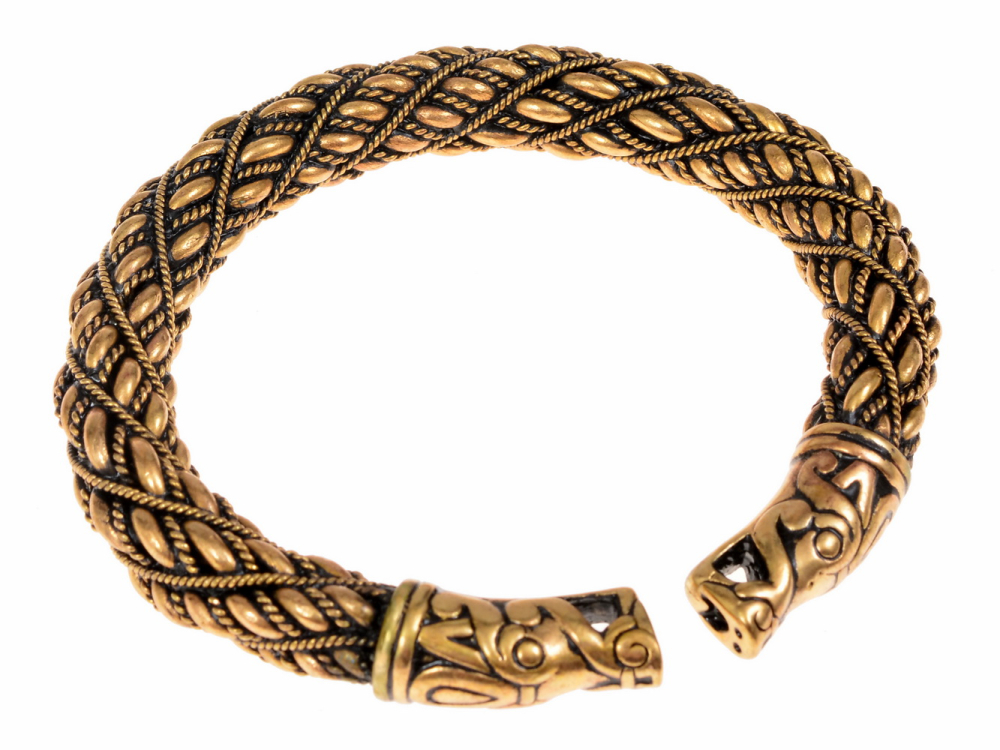 Viking bracelet with dragon heads