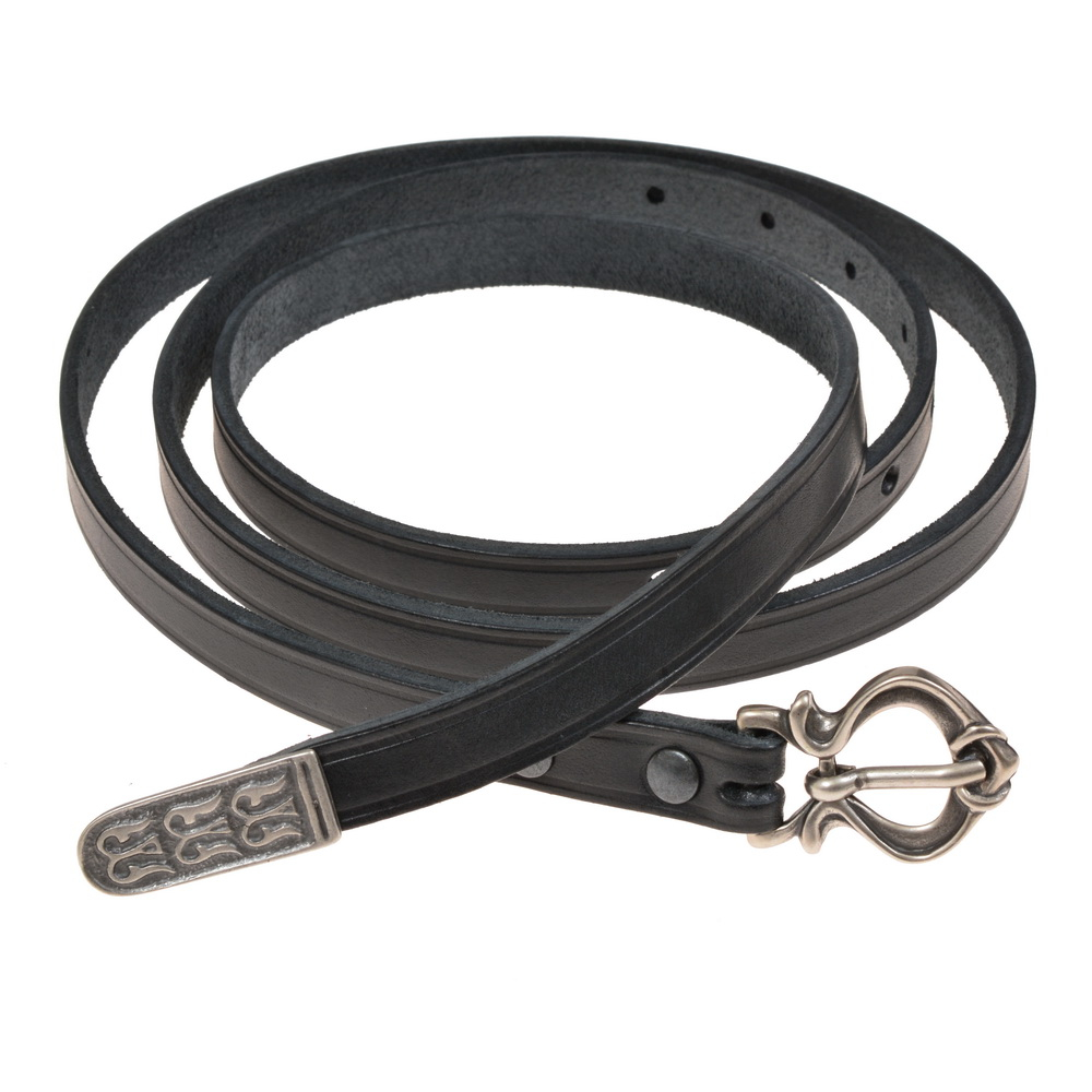 Viking Rus belt - black / silver