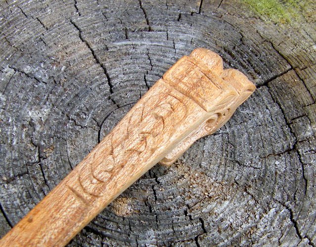 Viking spoon - wood carving