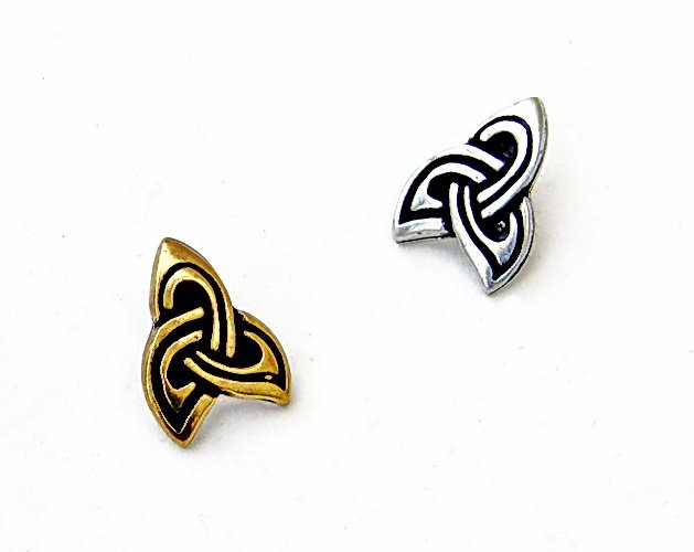 Celtic Triad shaped belt studs 