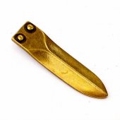 Early medieval strap end - brass color