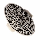 Anglo-Saxon Finge Ring - silver plated