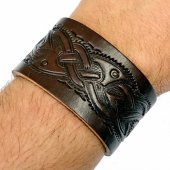 Leather Wristband - fastening