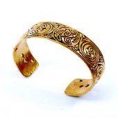 Celtic Bangle with Spirals