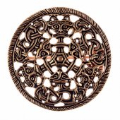 Scheibenfibel im Borrestil - Bronze