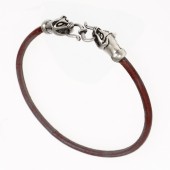 Viking Leather Bracelet "Weasel"