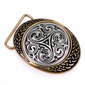 Two-Tone Buckle "Triskelion" / 4 cm