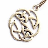 Ohrring keltischer Knoten - Bronze / Paar