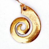 Ohrring Spirale - Bronze / Paar