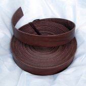 Endless leather strip for belts