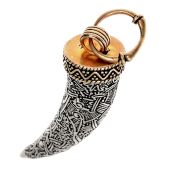Amulett  "Zahn des Fenrir" aus Bronze