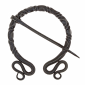 Roman Iron Brooch with Serpentine Ends