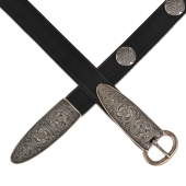 Early Medieval Belt "Lagore" - 3 cm / strap end + mounts