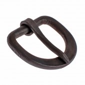 Hand forged iron buckle replica