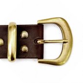 Classic Split Leather Belt - 4 cm