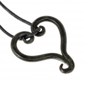 Forged Heart Pendant - large